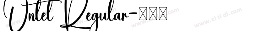Ontel Regular字体转换